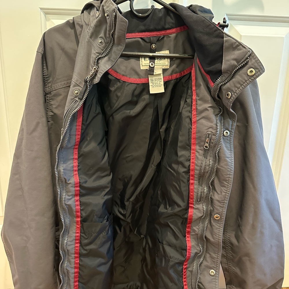 Men’s L.L Bean 3 in 1 Hooded Zip Up Jacket Size XL - Picture 2 of 4